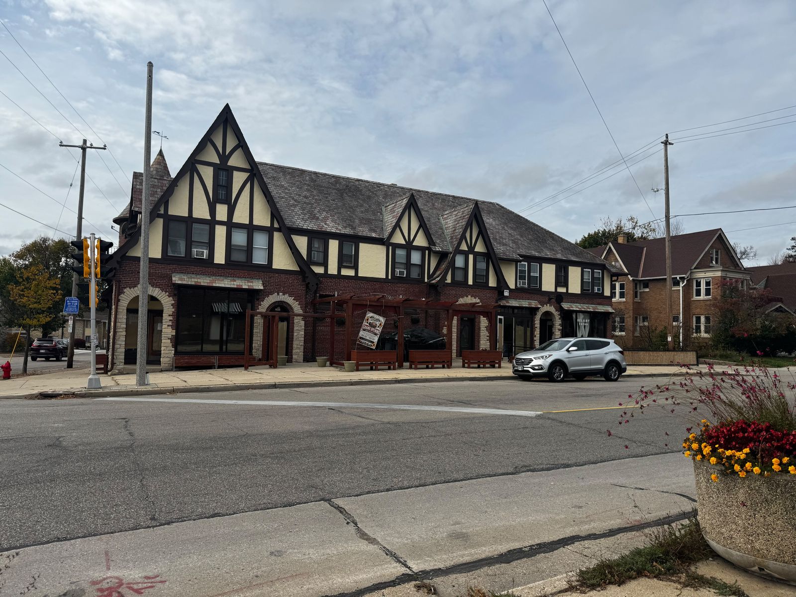 Urban Cafe's Tudor-style corner building on N. 60th Street